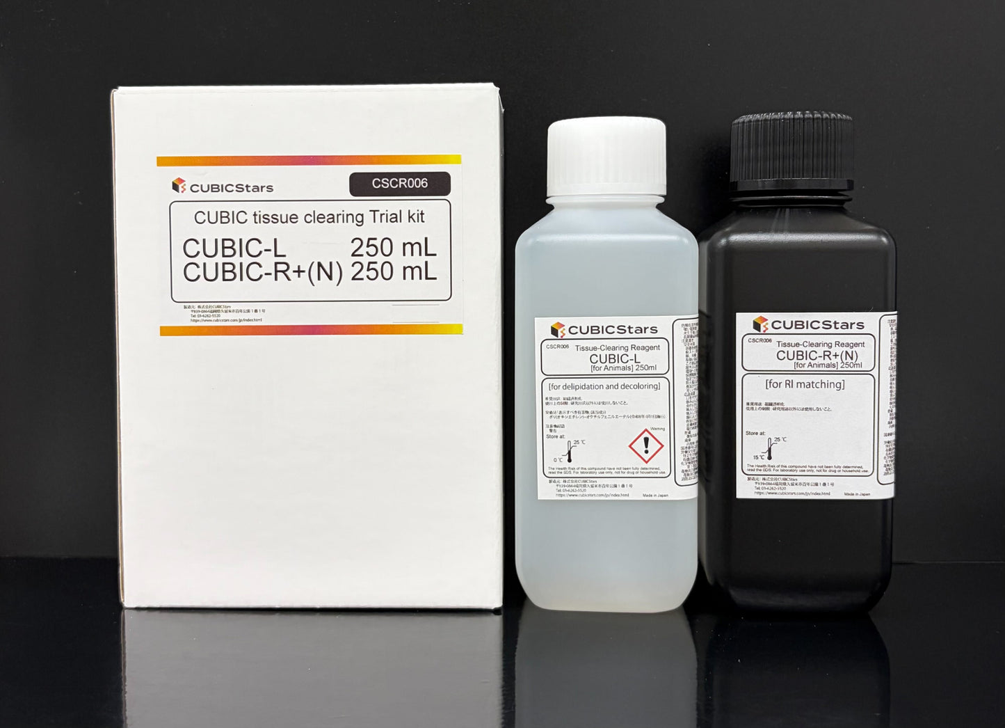 [CSCR005]CUBIC tissue clearing kit [CUBIC-L 500mL/CUBIC-R+(N) 500mL]